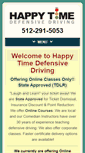 Mobile Screenshot of happytimedefensivedriving.com