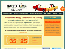 Tablet Screenshot of happytimedefensivedriving.com